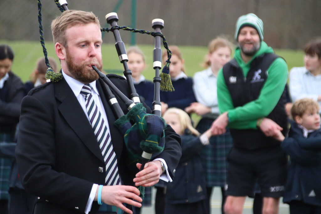 School Revels In Burns Night And Bagpipes